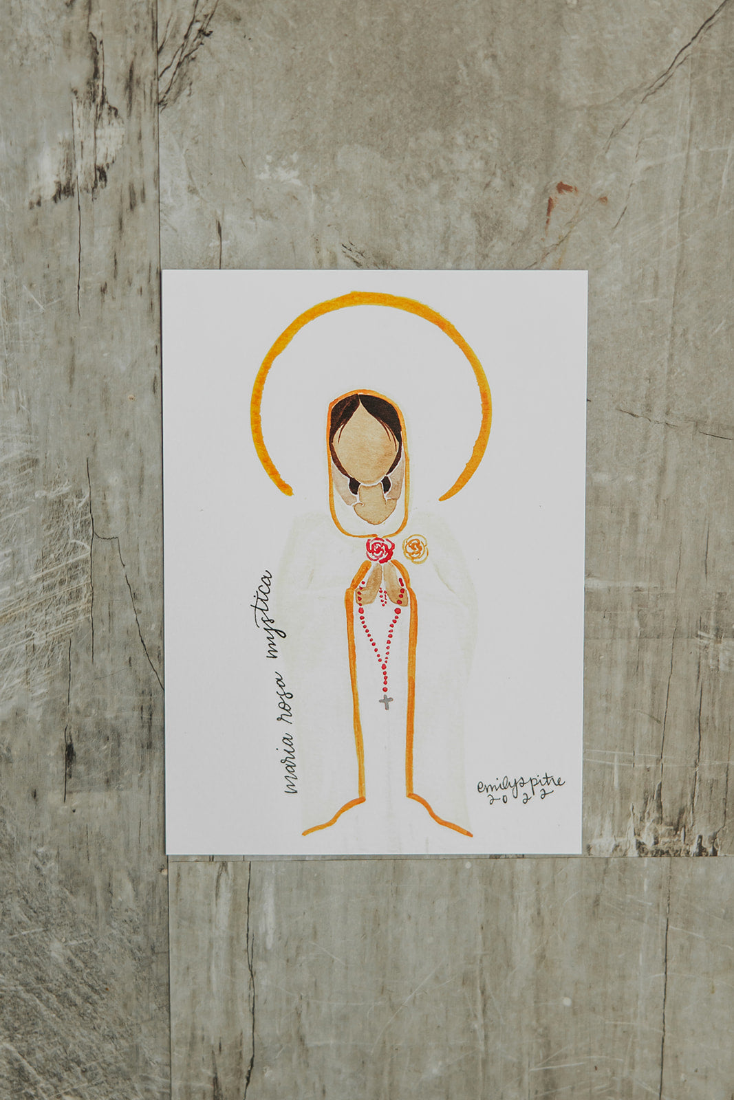 Maria Rosa Mystica - 5x7 Print