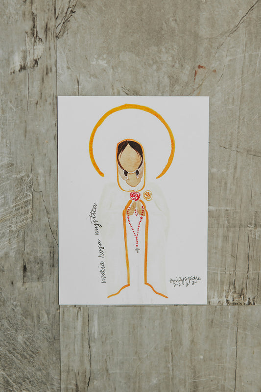 Maria Rosa Mystica - 5x7 Print