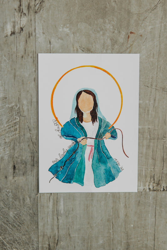 Our Lady Undoer of Knots - 5x7 Print