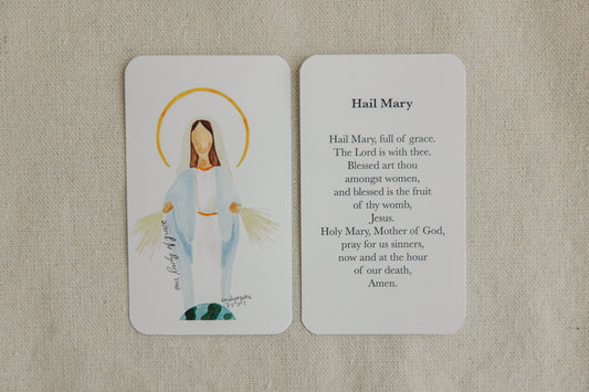 Our Lady of Grace Prayer Card