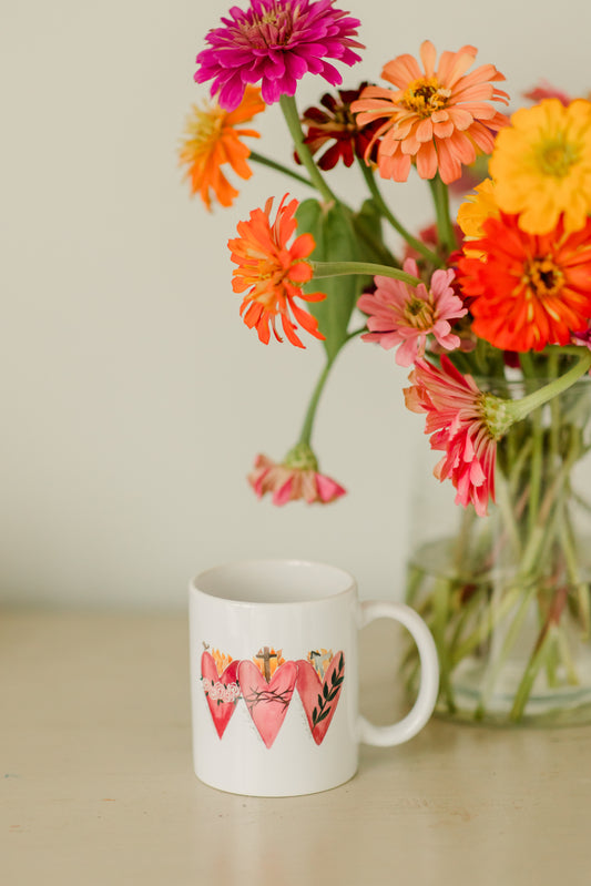 3 Hearts Mug