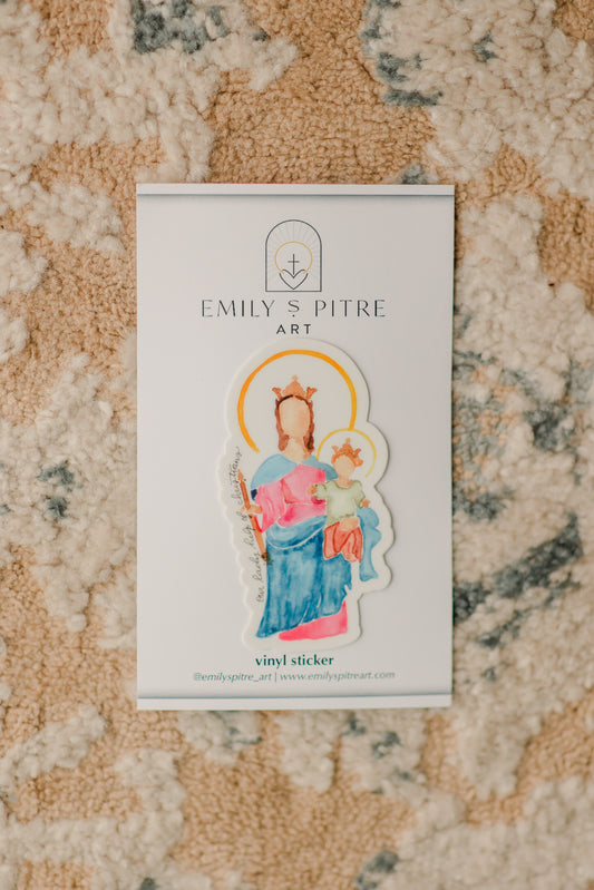 Our Lady Help of Christians Sticker