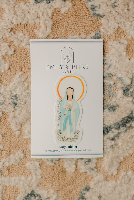 Our Lady of Lourdes Sticker