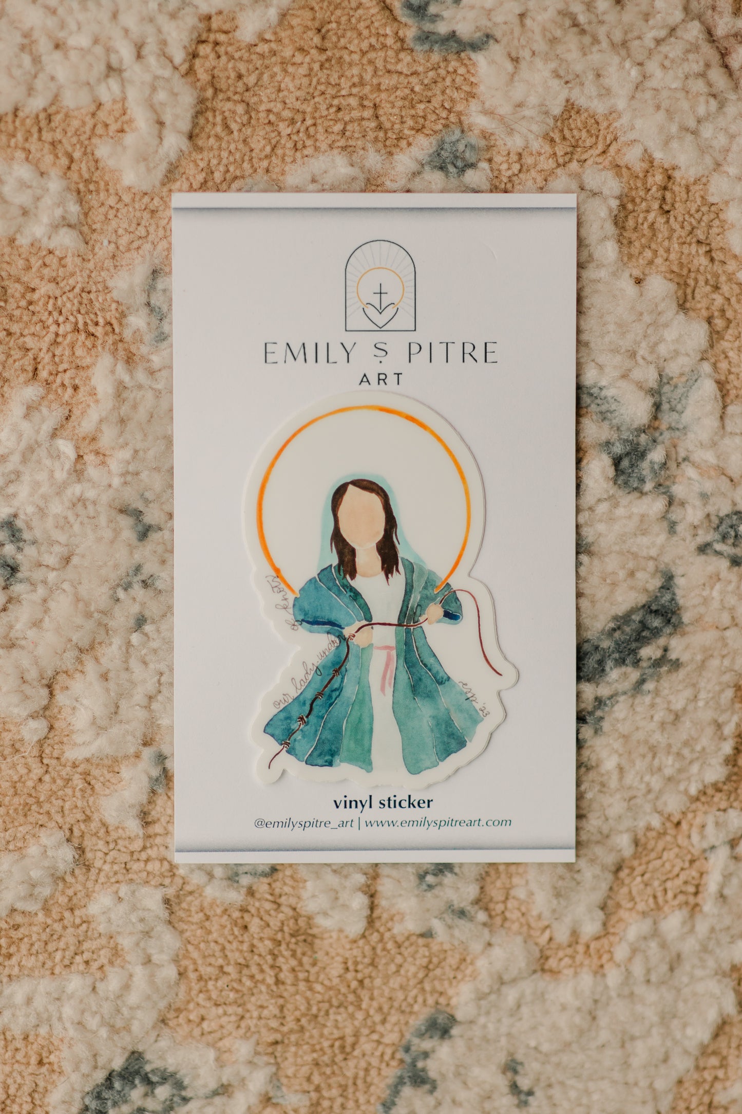 Our Lady Undoer of Knots Sticker