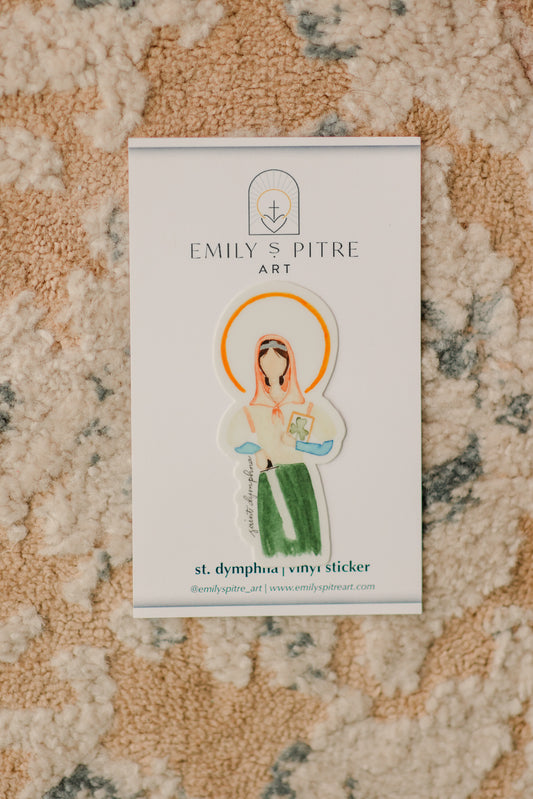 St. Dymphna Sticker