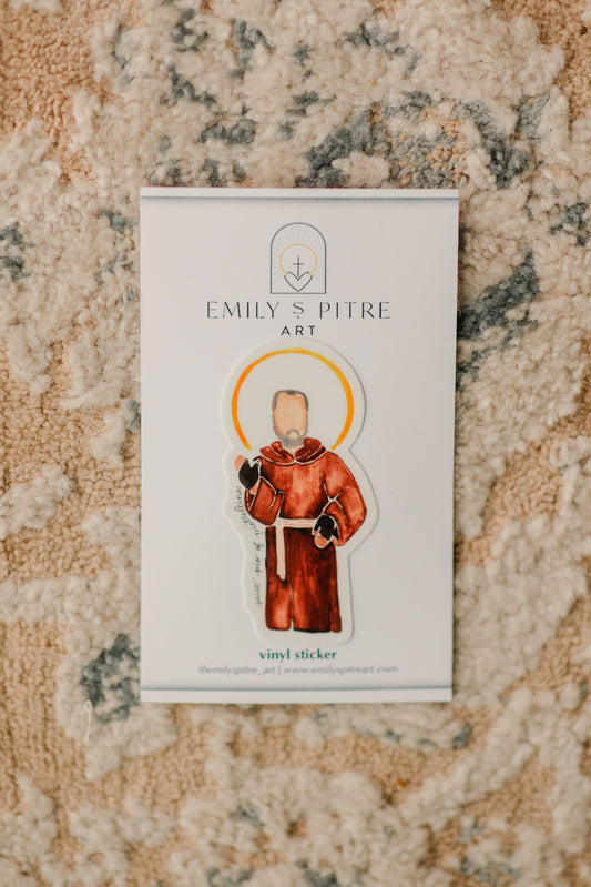St. Pio Pietrelcina Sticker
