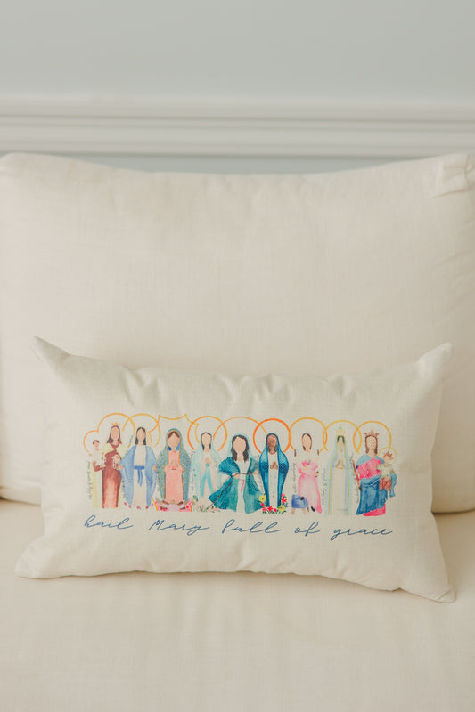 Many Mary Lumbar Pillow