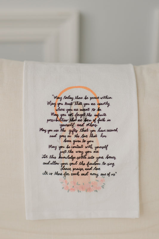 St. Therese of Lisieux Tea Towel