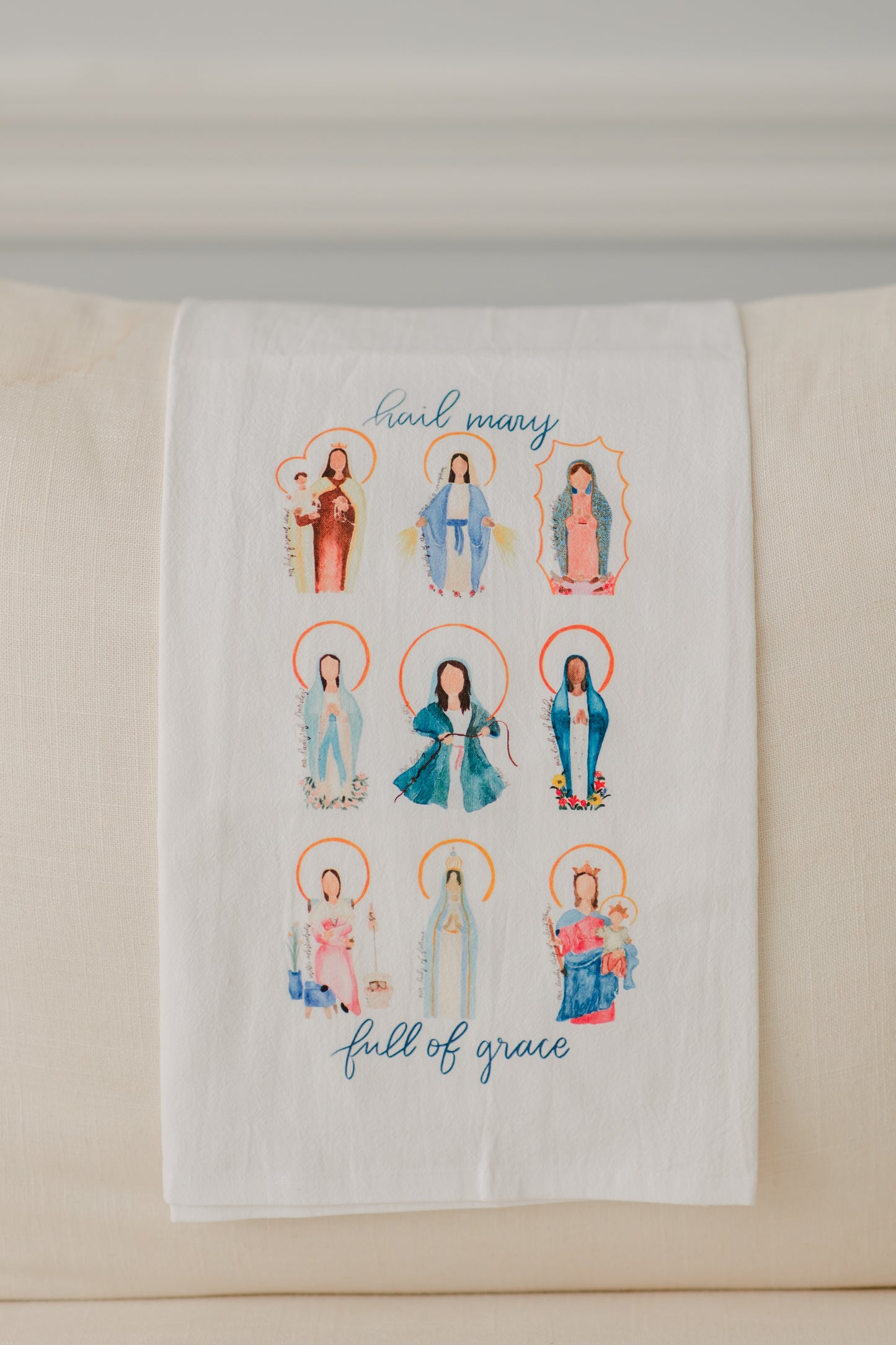 Many Marys Tea Towel