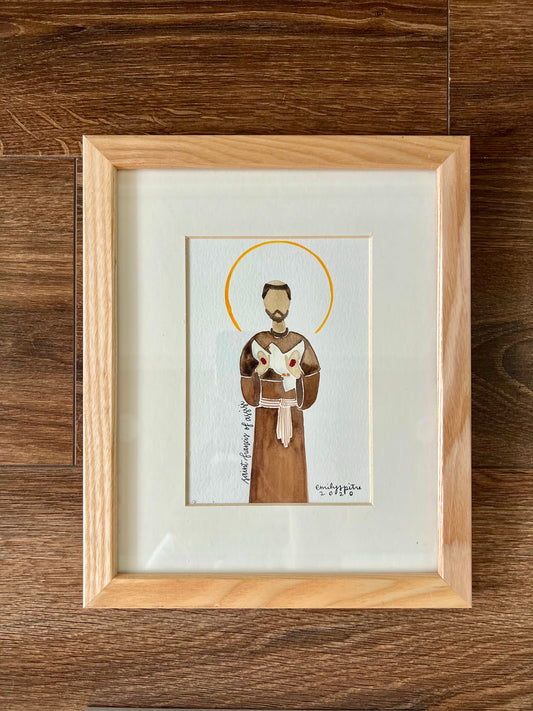 Original Framed St. Francis of Assisi