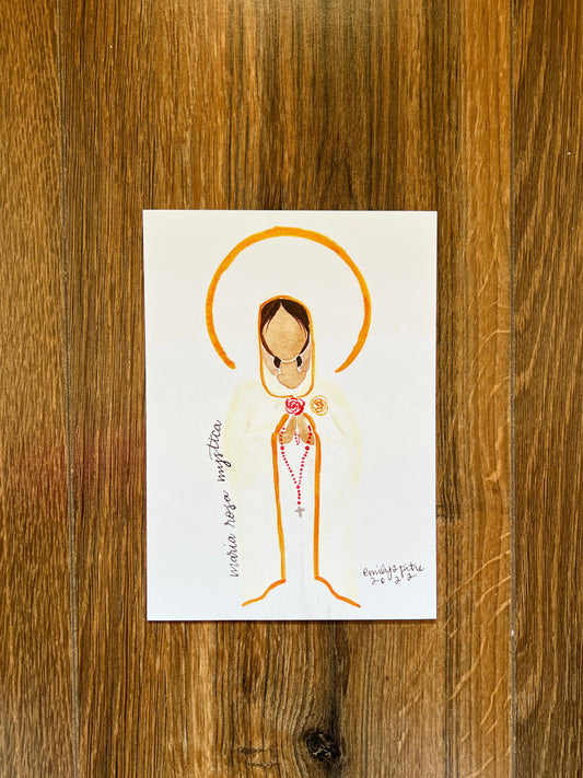 Maria Rosa Mystica - 5x7 Print