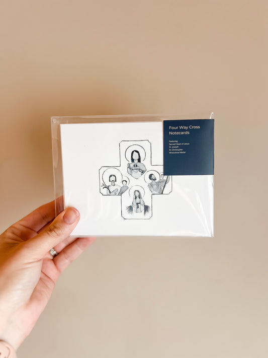 4 Way Cross Notecards