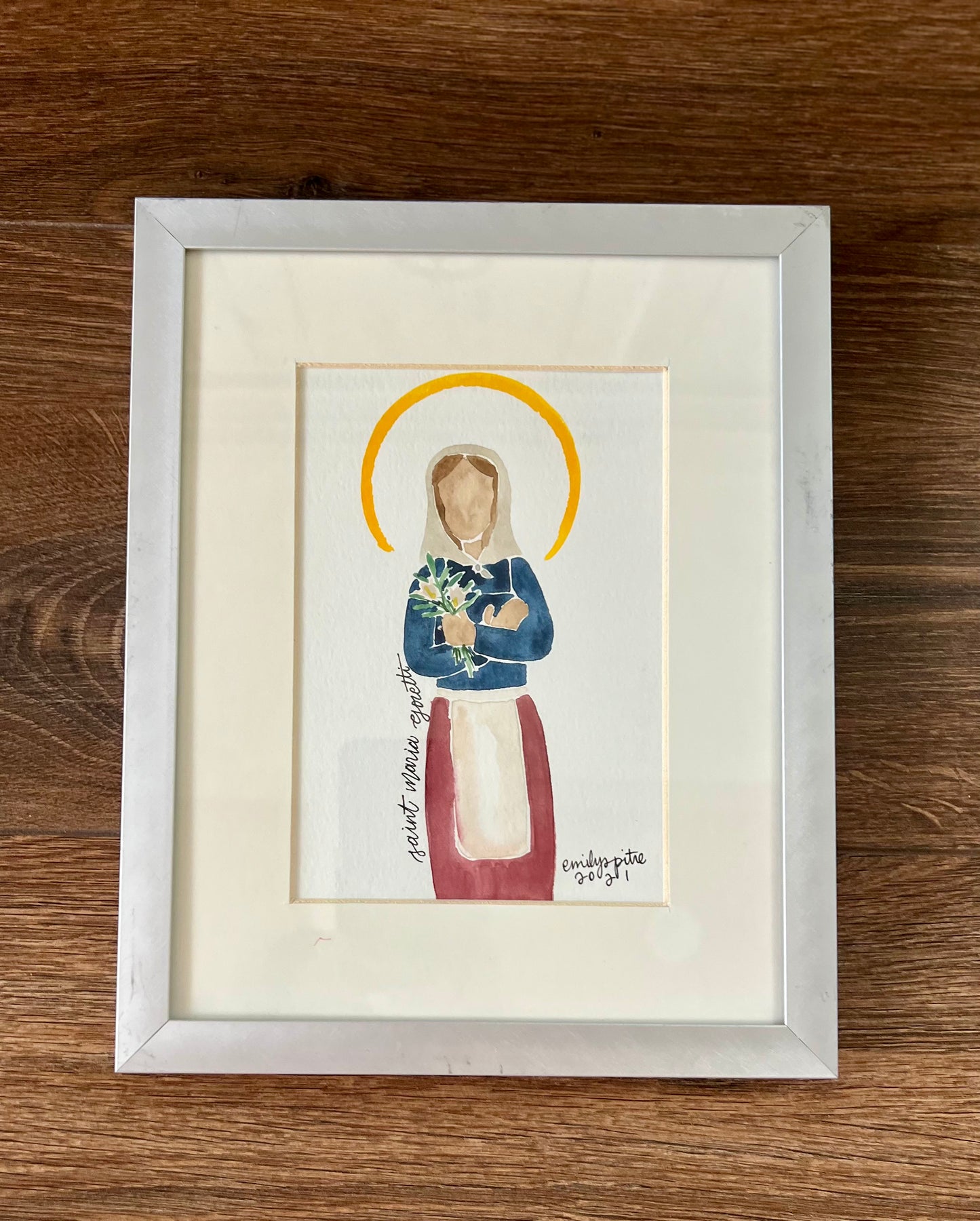 Original Framed St. Maria Goretti
