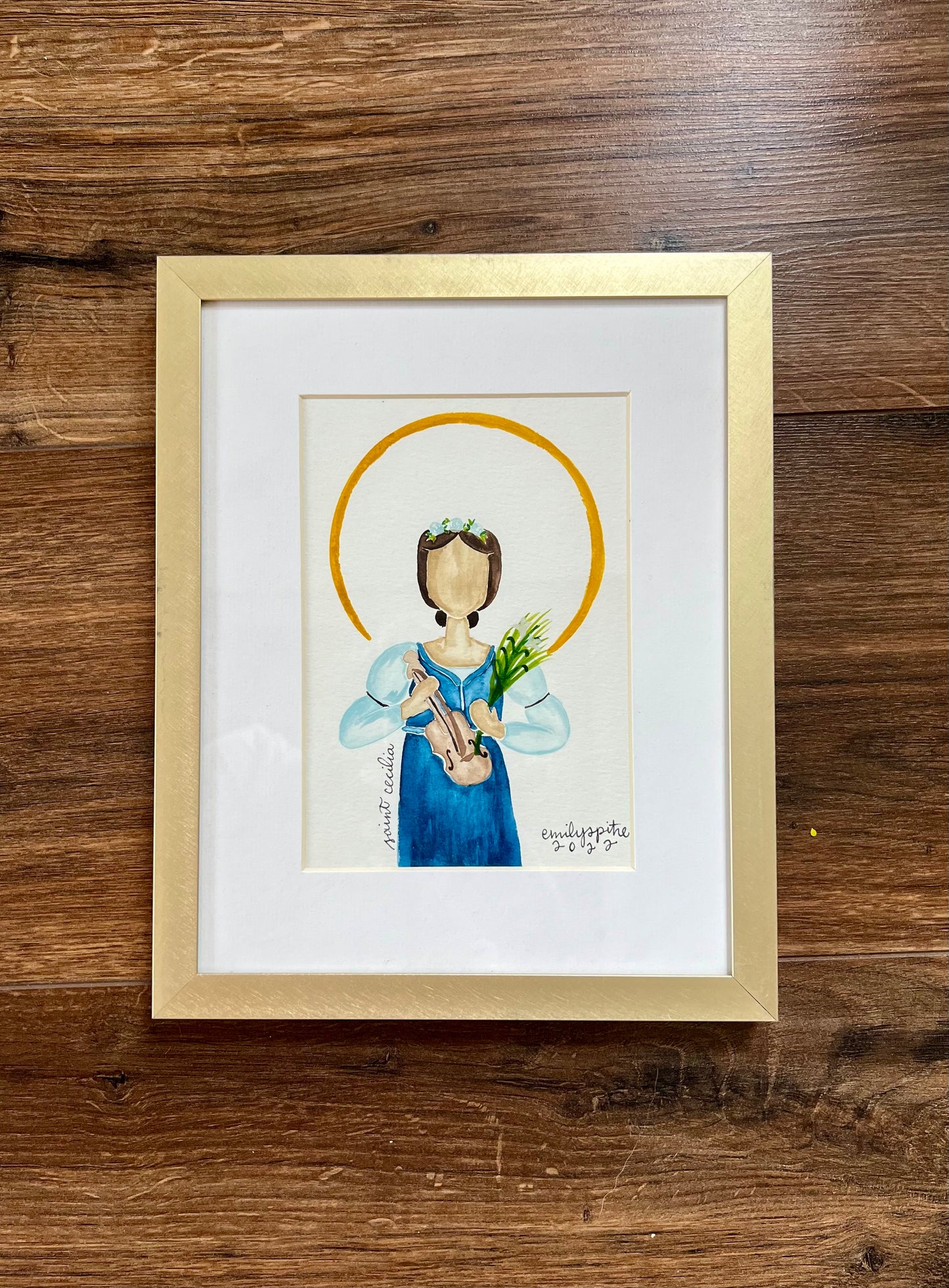 Original Framed St. Cecilia