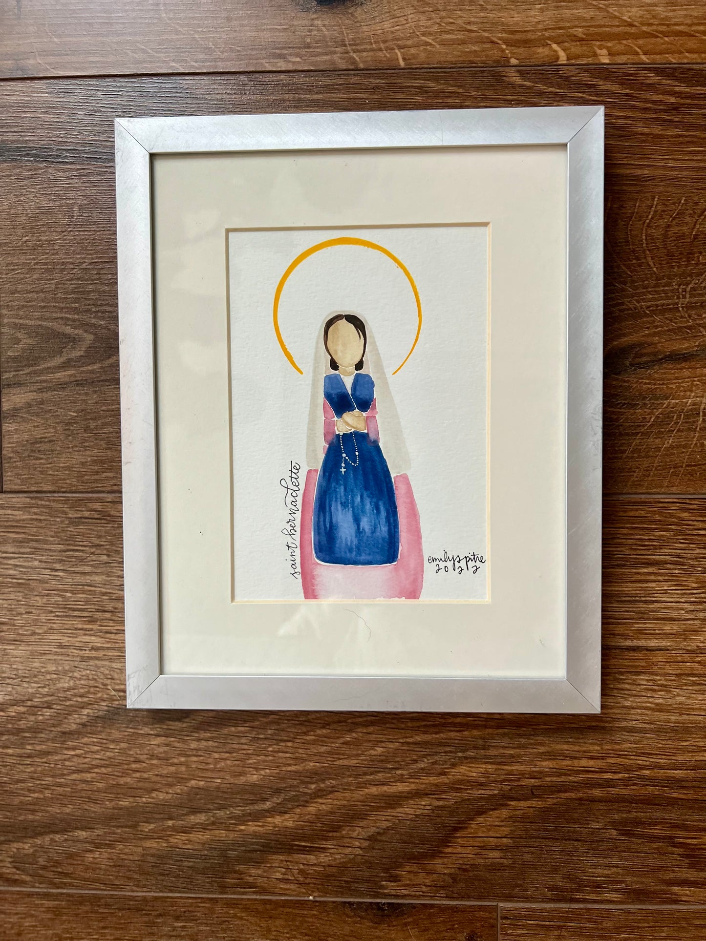 Original Framed St. Bernadette