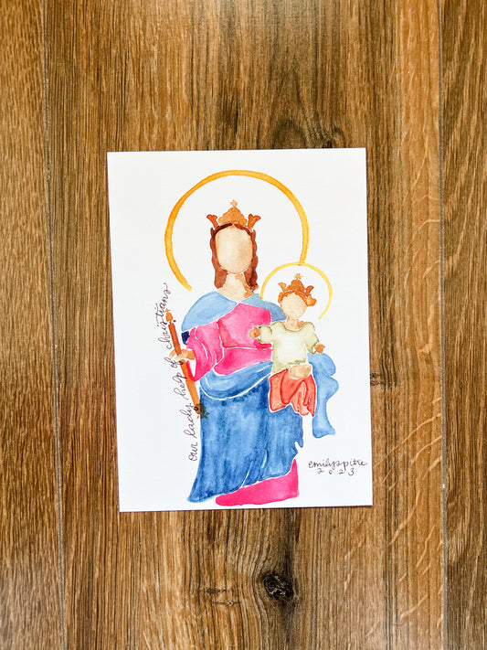 Our Lady Help of Christians - 5x7 Print