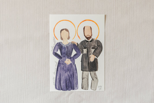Sts. Louis and Zelie - 5x7 Print