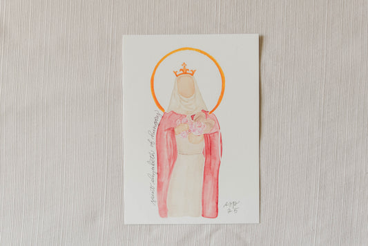 St. Elizabeth of Hungry - 5x7 Print