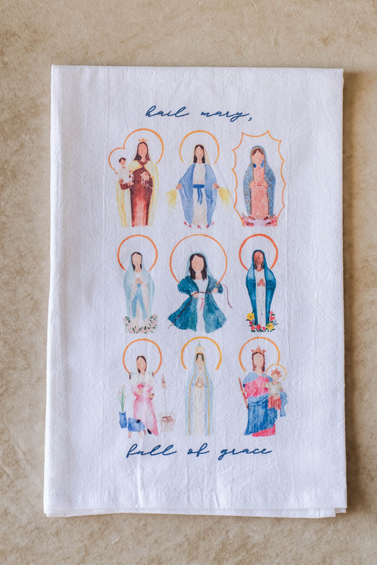 Many Marys Tea Towel