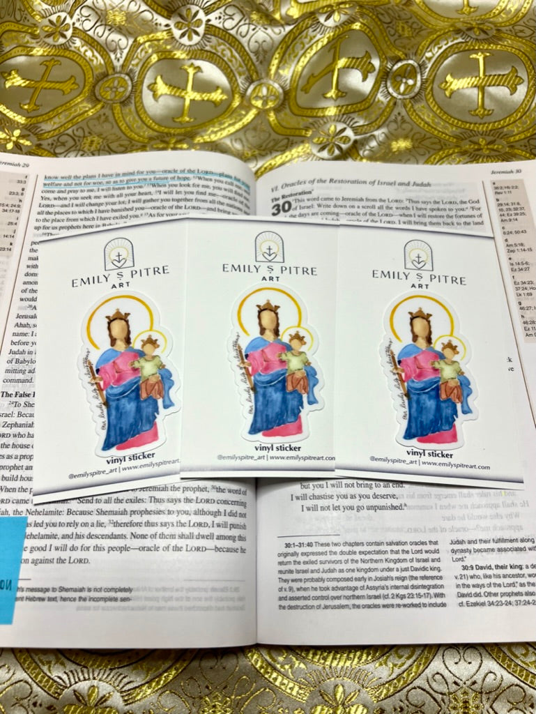 Our Lady Help of Christians Sticker