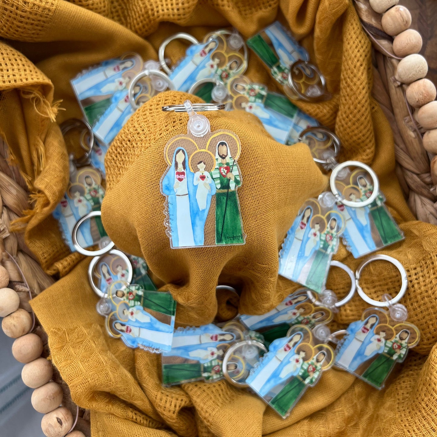 Holy Family Keychain