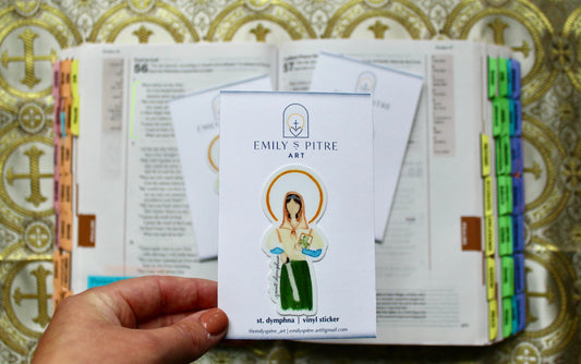 St. Dymphna Sticker