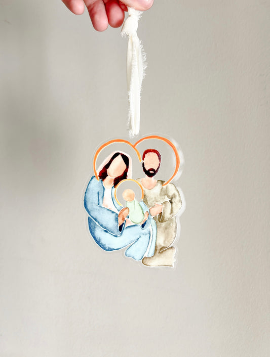 Holy Family Christmas Ornament - Pre Order