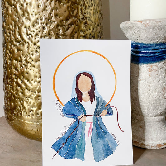 Our Lady Undoer of Knots - 5x7 Print